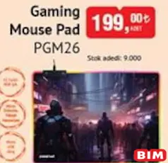 POLOSMART OYUNCU GAMİNG MOUSE PAD PGM26 POLOSMART OYUNCU GAMİNG MOUSE PAD PGM26